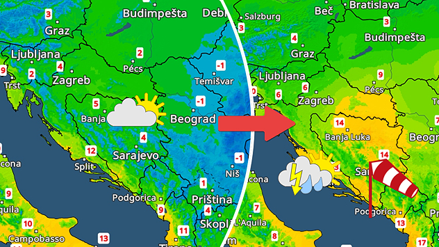 Promjenljivo ostaje, ali osjetno toplije