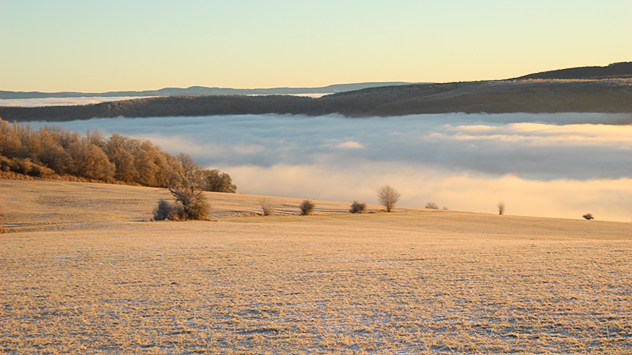 Nebelmeer im Tal der Rhön
