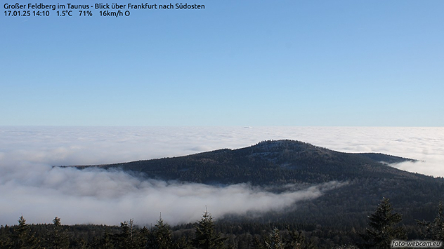 Großer Feldberg über Nebelmeer