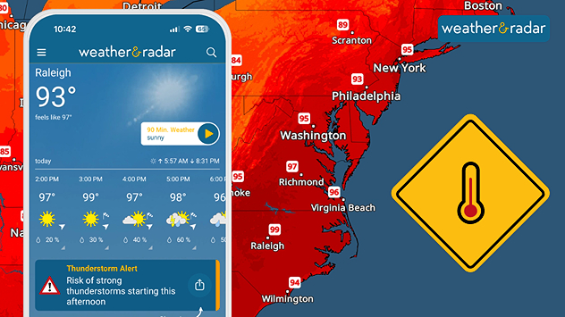 Record setting day across the East