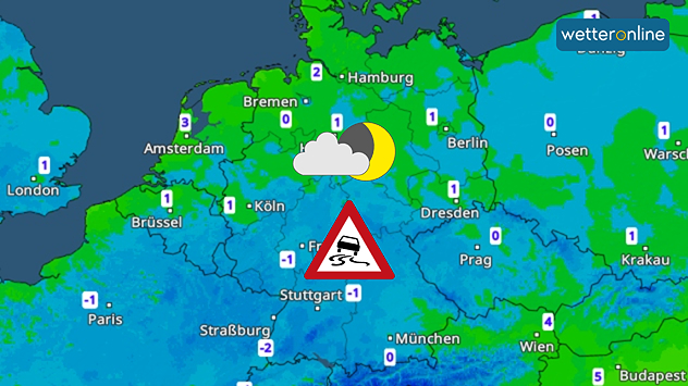 TemperaturRadar zeigt die Tiefstwerte in der Nacht zum Montag
