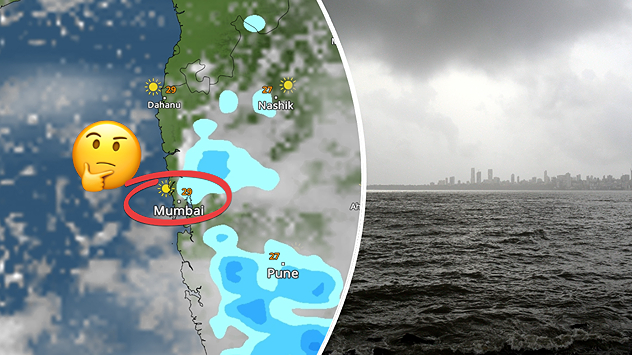 Rains in Mumbai take a pause. 