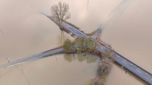 Hochwasser war vor allem zu Weihnachten und über den Jahreswechsel ein großes Thema. 