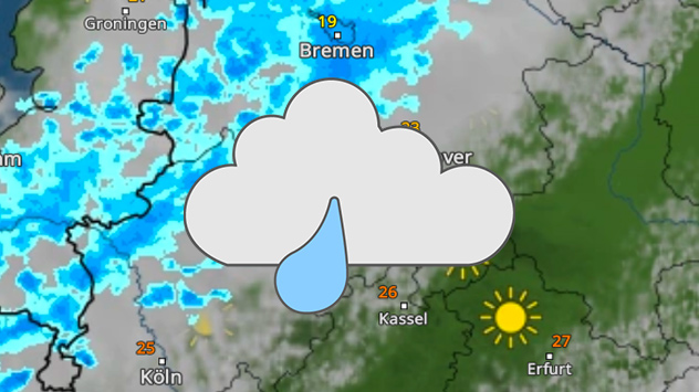 WetterRadar mit Regen