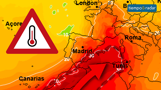 La temperatura se disparará de nuevo debido a una masa de aire muy cálida. 