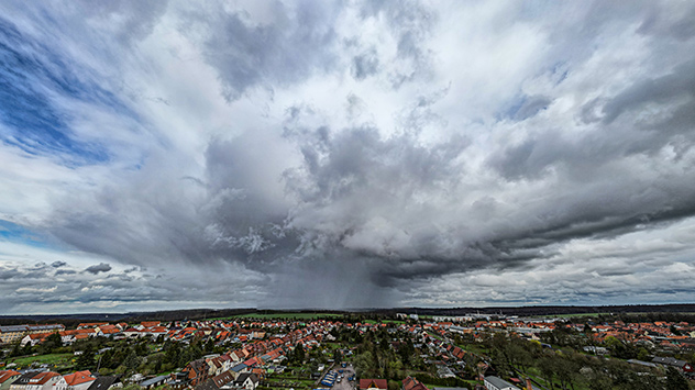 Schauerwolken im Ostharz