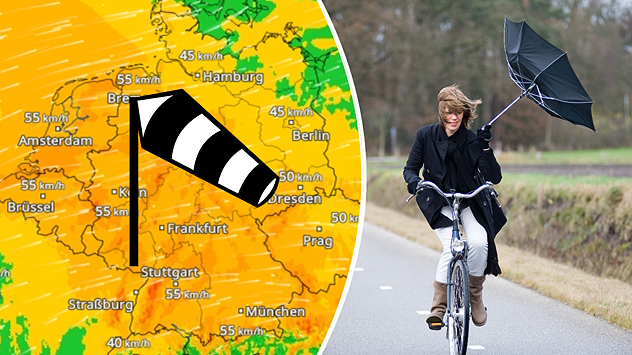 Am Nachmittag weht ein starker, in höheren Lagen auch stürmischer Westwind.