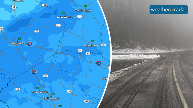 Wet weather moving over snow-covered grounds can cause a dense fog.