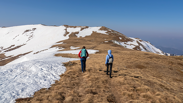 Das sonnig-warme Wochenende lockt mit Wanderungen in die Berge. 