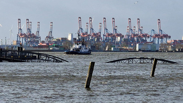 Sturmflut in Hamburg