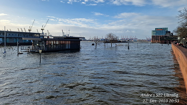 Sturmflut in Hamburg