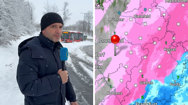 Verkehrschaos im Sauerland. WetterOnline ist vor Ort.