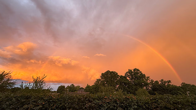 © Jochen Faltermeier Regenbogen und Dämmerungsfarben