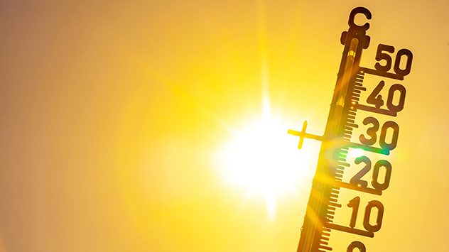 Thermometer Hitze 2023 wärmstes Jahr