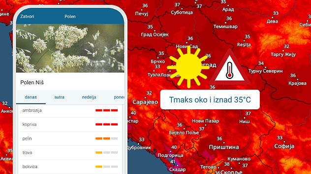 Polen, sunčano, vruće