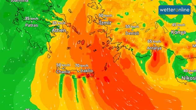 WindRadar Griechenland