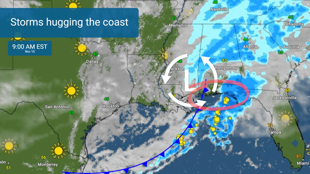 Stormy Gulf Coast: Some severe storms possible thru Tuesday – Weather News