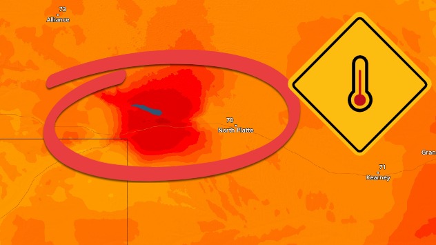 Heat burst in Nebraska