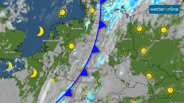 WetterRadar Dienstag