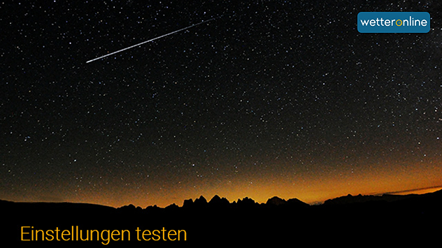 Einstellungen testen