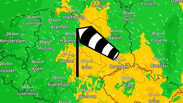WindRadar Mittwoch Osten
