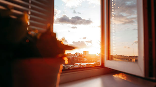 Pollenallergiker öffnen ihre Fenster am besten, wenn es regnet.