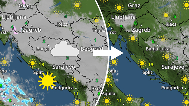 Stabilno, jutra hladnija. Dosta oblaka