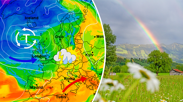 Am Wochenende geht das trockenheiße Frühsommerwetter in West- und Mitteleuropa zu Ende.