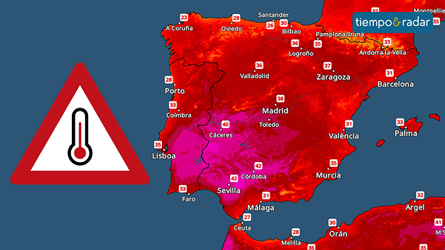La temperatura se disparará en los próximos días por encima de los 40 ºC