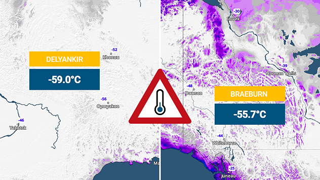 Ledeni uslovi u Kanadi i Sibiru
