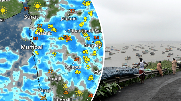 Delayed monsoon arrival in Mumbai. 