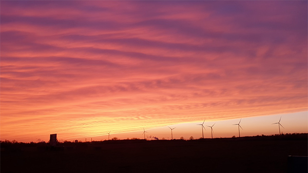 In vielen Regionen hat der Saharastaub in der vergangenen Woche für spektakuläre Dämmerungsfarben gesorgt. 