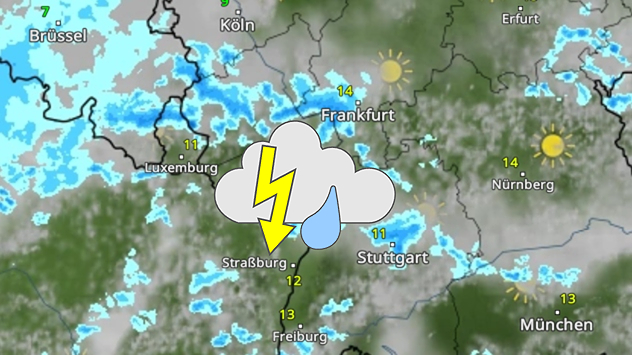 WetterRadar Dienstag