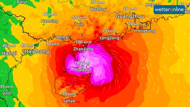 WindRadar für Südchina