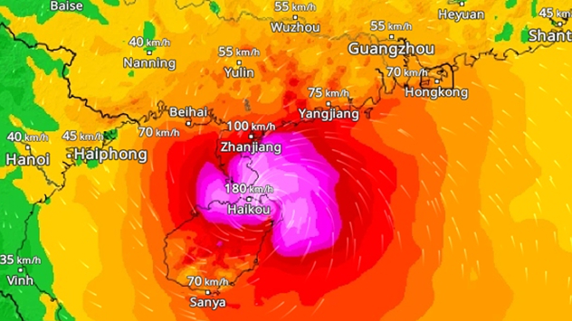 WindRadar für Südchina
