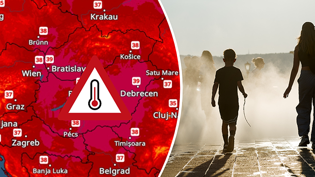 Le « TemperaturRadar » indique une forte canicule en Europe de l'Est