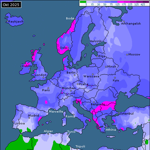 Oktobar 2025. suma padavina
