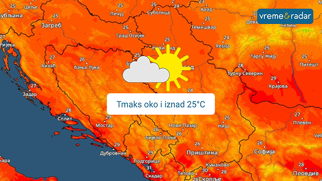Toplo i suvo početkom sedmice