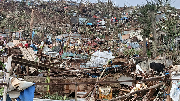 Slum auf Mayotte verwüstet