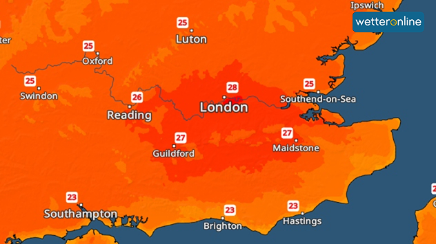 TemperaturRadar London