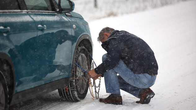snow chains weather and radar