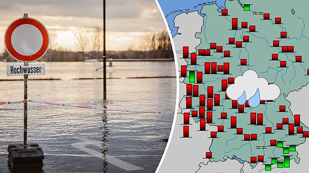 Regen und Schneeschmelze in den Bergen lassen die Flusspegel in einigen Landesteilen noch etwas steigen.