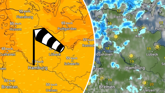 WindRadar und WetterRadar für Norddeutschland