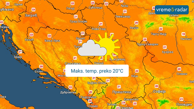 Suvo i toplo u nedelju