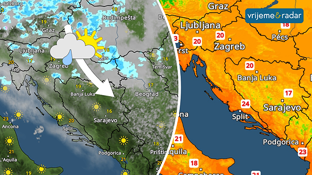 Toplije, ali oblaci ne žele otići
