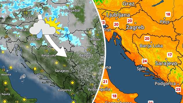 Toplije, ali oblaci ne žele otići