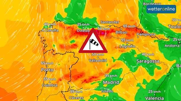WindRadar für Nordspanien WindRadar für Nordspanien