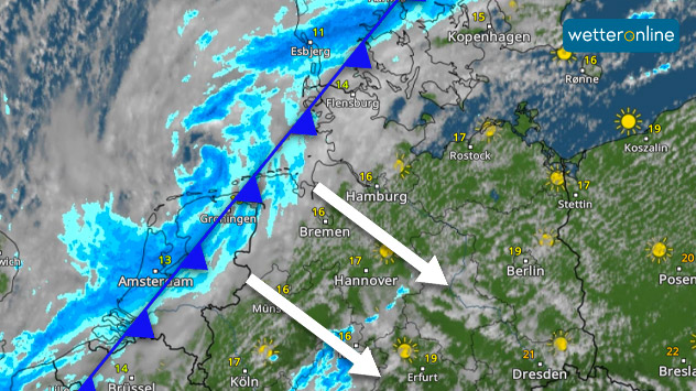 WetterRadar Kaltfront