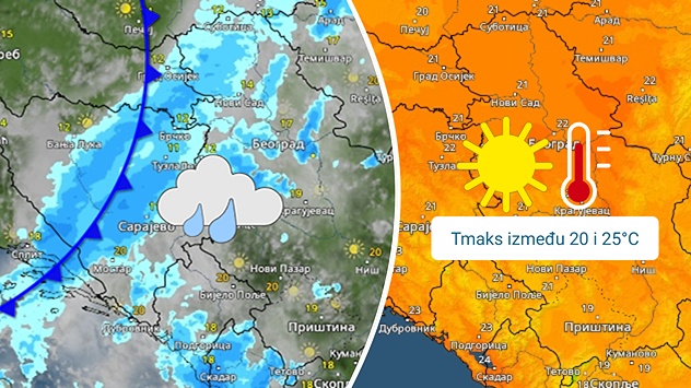Sunčano i toplo, pa kiša i osveženje