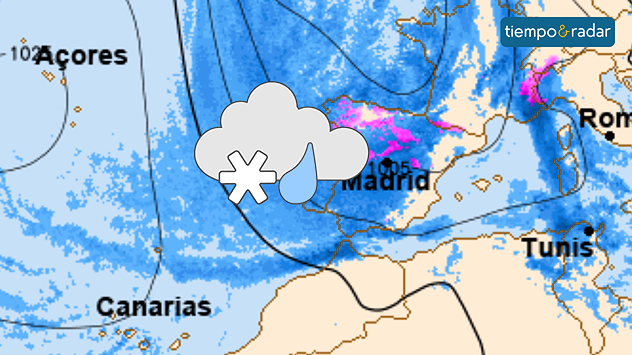 El fin de semana será lluvioso, coincidiendo con una nueva entrada de aire frío en altura que comenzará a ganar terreno entre el sábado y domingo.